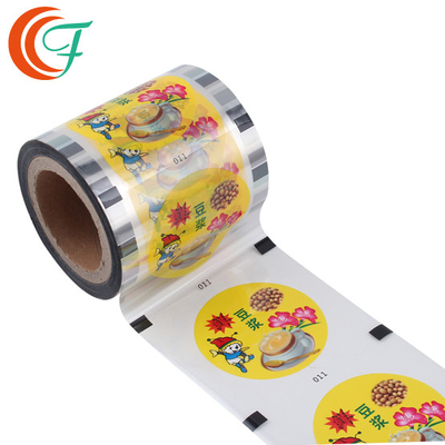 Niêm phong chặt chẽ Bao bì linh hoạt Màng chịu nhiệt Nắp cốc sữa bằng nhựa