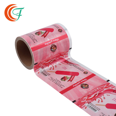 Màng bao bì thực phẩm đông lạnh in tùy chỉnh Thanh kem cuộn màng nhựa 0,05mm-0,06mm