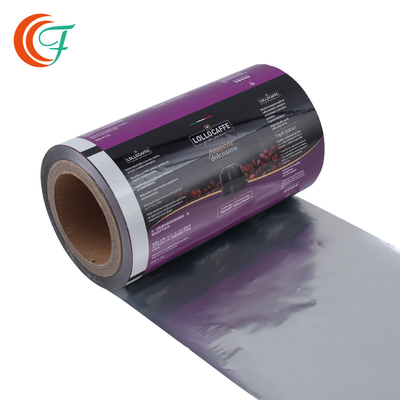 Cà phê Bao bì nhựa dẻo Màng cuộn 60mic đến 80mic In cho thực phẩm Cuộn màng nhiều lớp tùy chỉnh