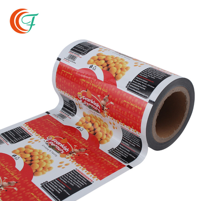 Peanut Bean Snack Bao bì Film Moisture Proof Bao bì cuộn nhựa Cấp thực phẩm In linh hoạt