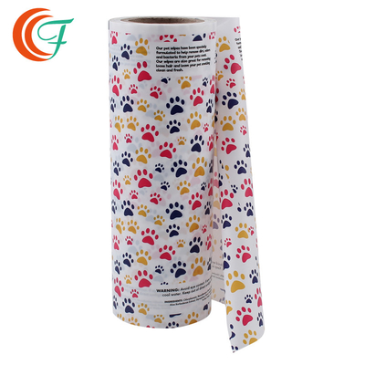 Bột giặt Chất tẩy rửa Bao bì linh hoạt Phim 0,1mm Động vật Khăn ướt Cuộn nhựa căng