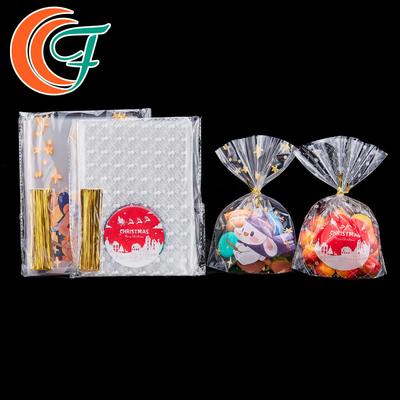 Kỳ nghỉ Túi bao bì OPP Túi bao bì thực phẩm Túi quà tặng kẹo Giáng sinh bằng nhựa thời trang