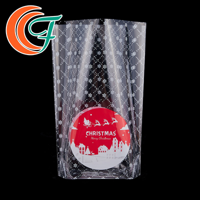 Logo in bao bì Giáng sinh bằng nhựa Túi có thể phân hủy sinh học Poly có thể khóa lại