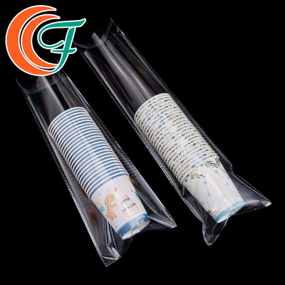 Cup Packaging Long Plastic Bags Hạch minh Transparent OPP Self Adhesive Plastic Poly Bag