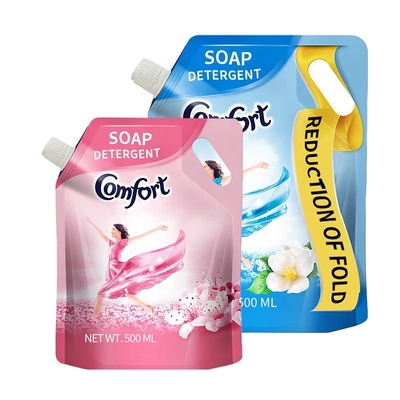 500ml túi đóng gói chất lỏng bán buôn túi đứng lên với bao bì ống